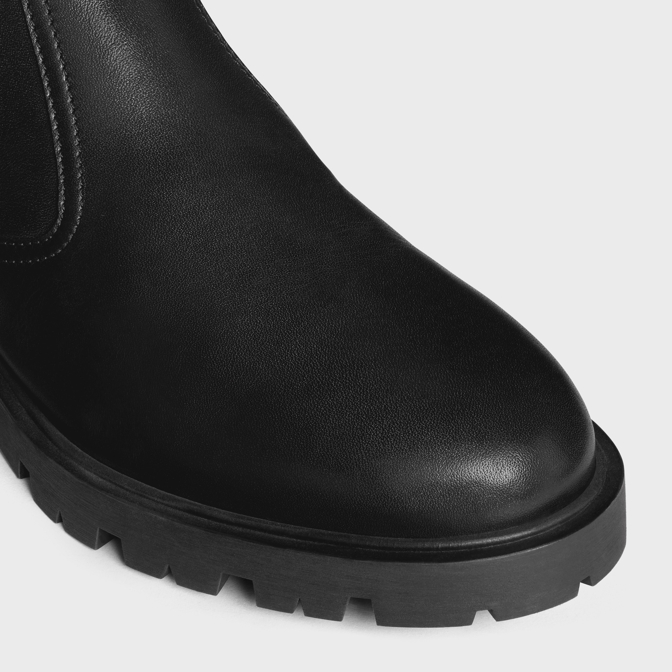 CELINE MARGARET CHELSEA BOOT WITH SHEARLING in Calfskin - 4