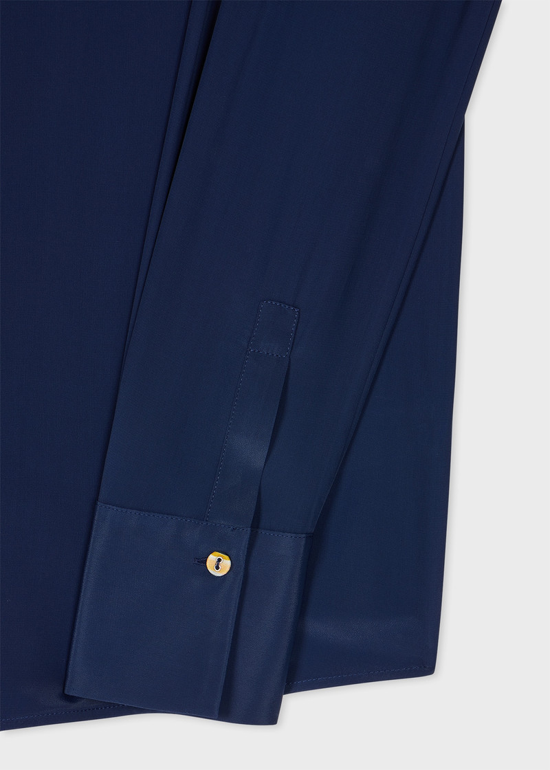 Paul Smith Women's Navy Silk-Blend Blouse outlook