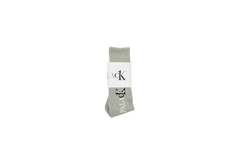 CK1 PALACE SOCKS LIGHT GREY HEATHER 1