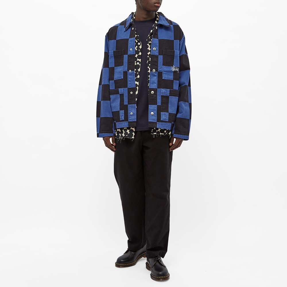 Stussy Big Ol Check Chore Coat - 7