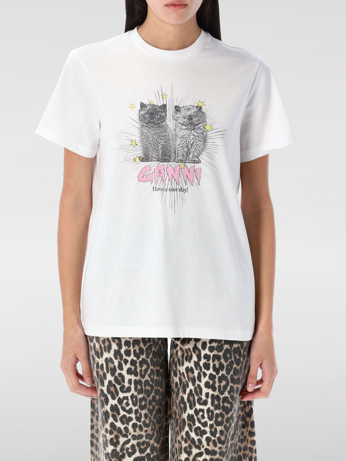 T-shirt woman Ganni - 1