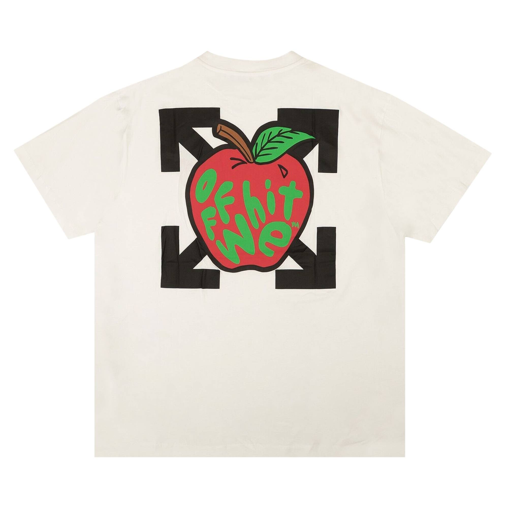 Off-White Apple Over Tee 'White/Red' - 2