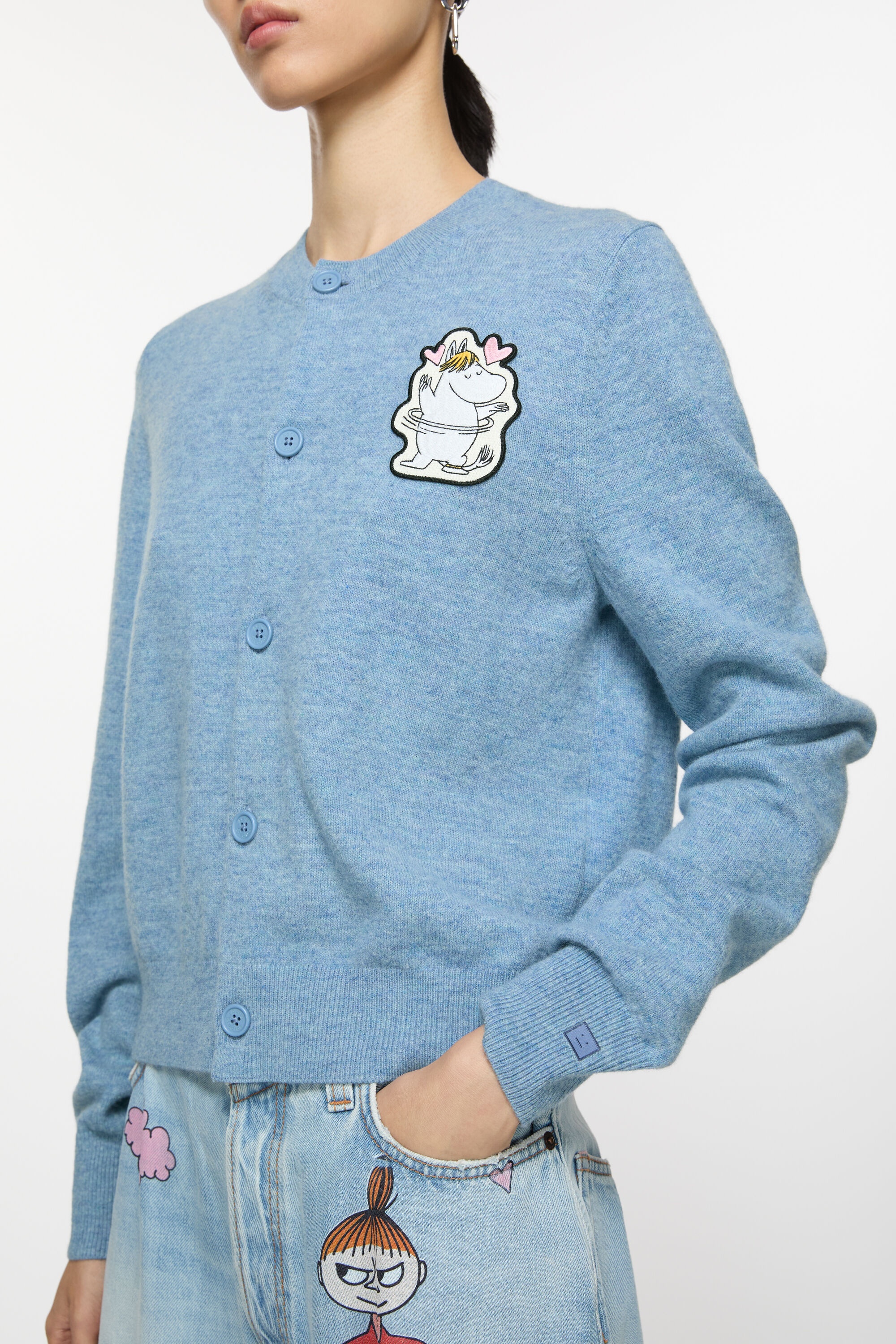 Cadigan Acne Studios x Moomin - Steel blue - 4
