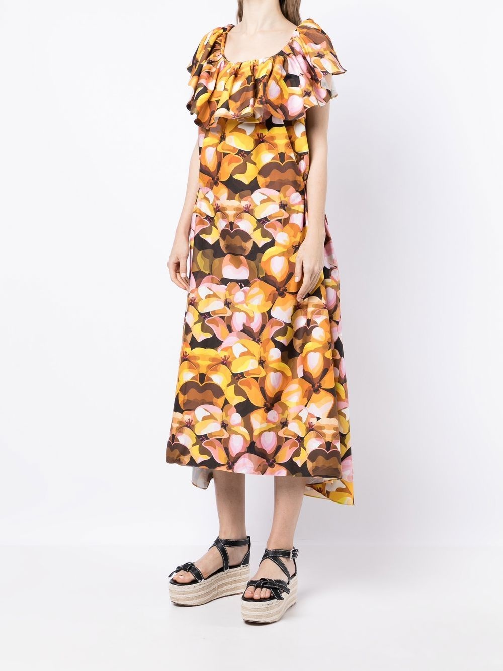Zulma floral-print midi dress - 3