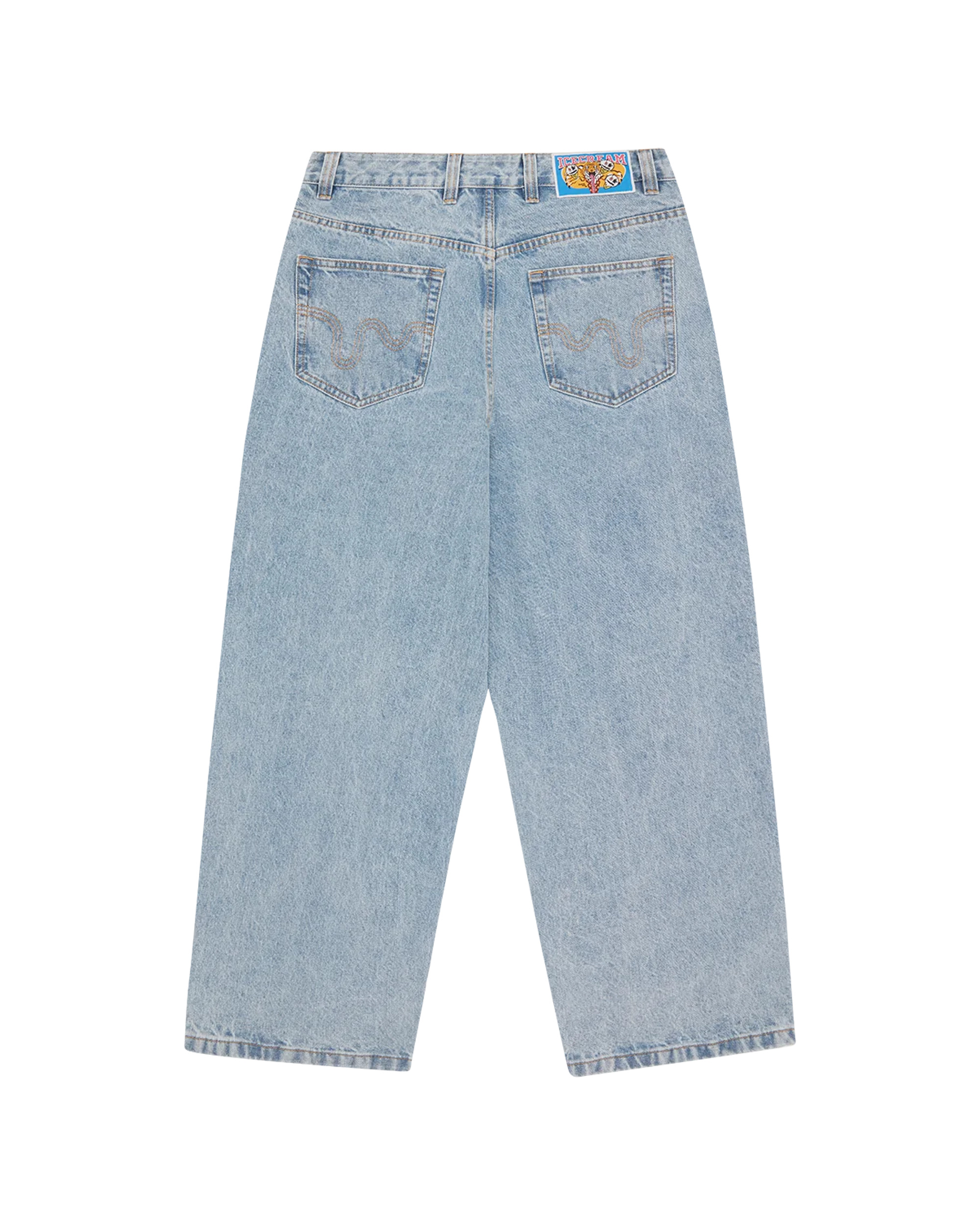 RUNNING DOG TRIPLE SCOOP DENIM PANT - 2