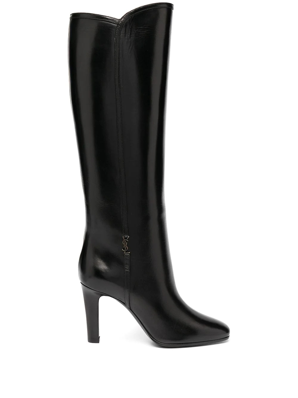 Jane monogram leather boots - 1