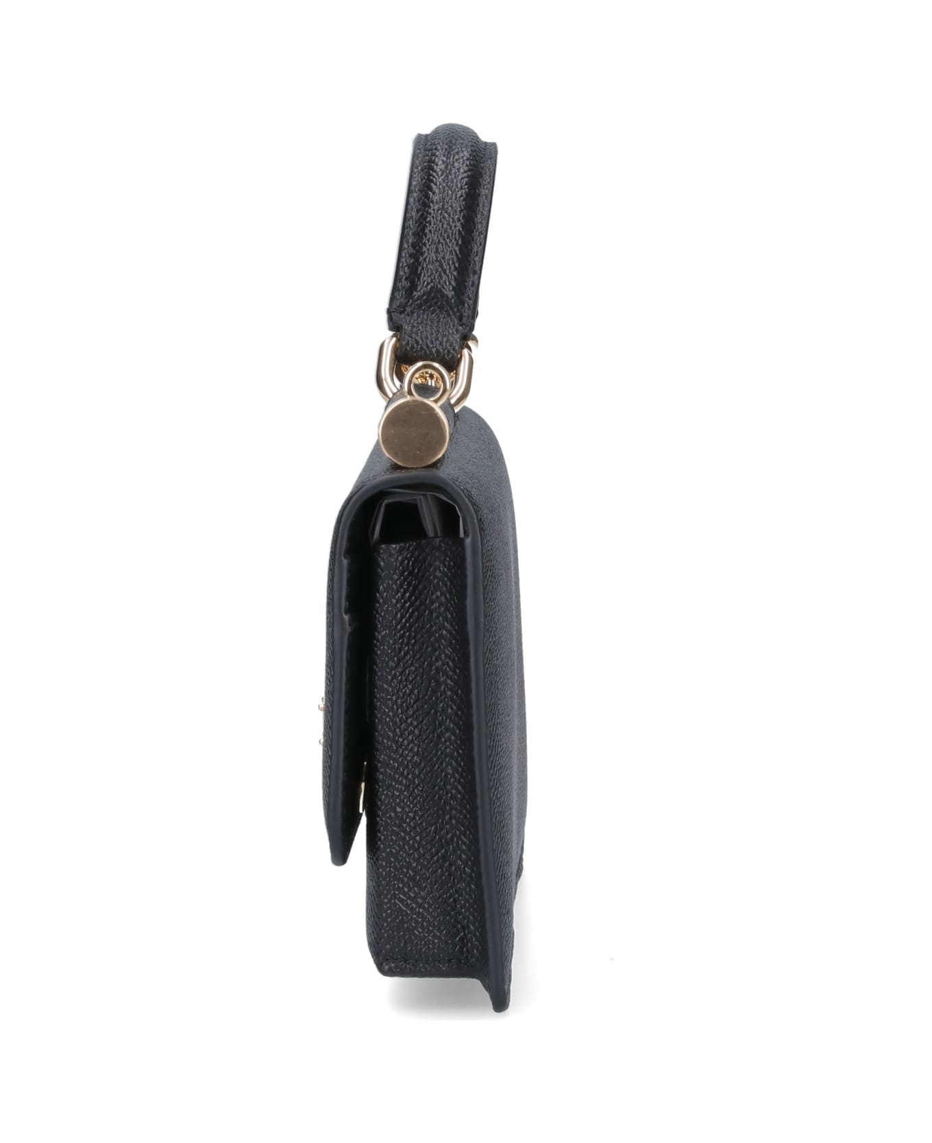 Logo Plaque Foldover Top Clutch Bag - 5