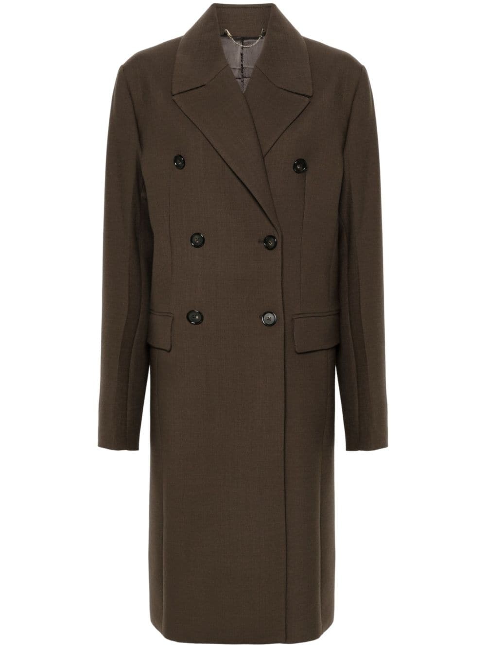 broad midi coat - 1