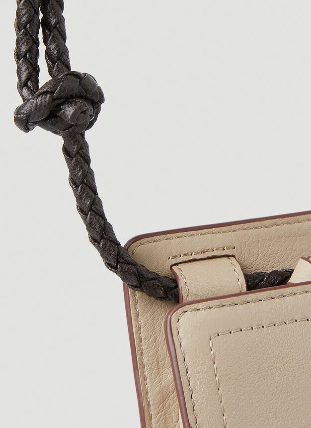 Benny Lanyard Pouch in Beige - 4