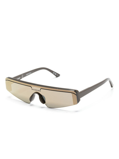 BALENCIAGA Ski rectangular-frame sunglasses outlook