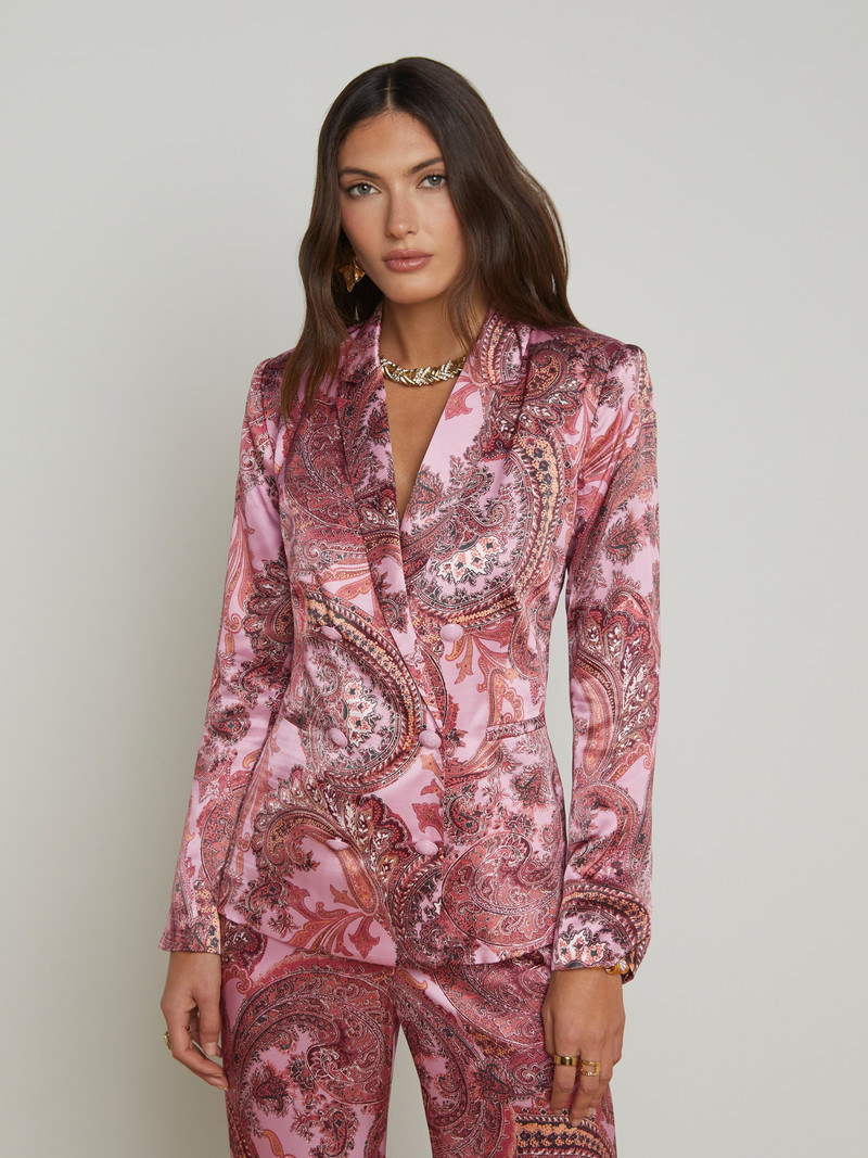 L'AGENCE Colin Silk Blazer outlook