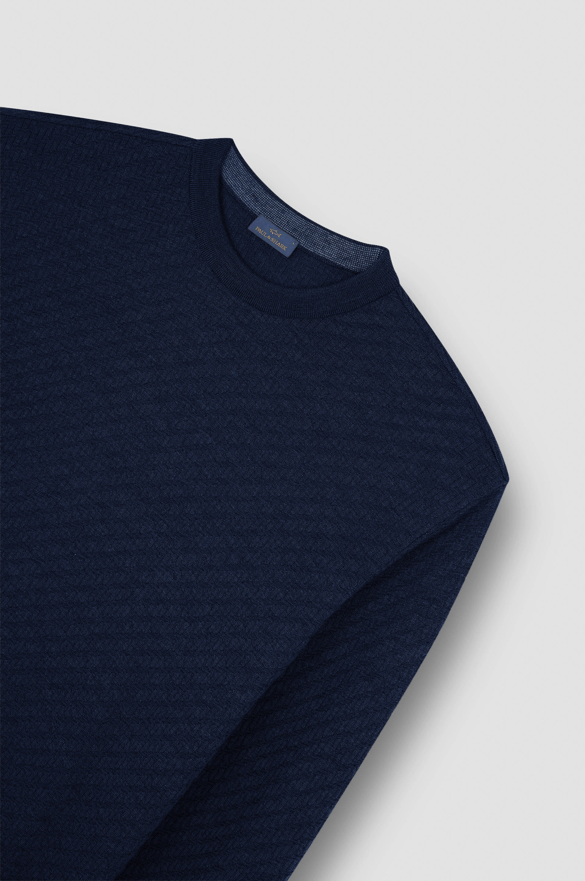 MERINO EXTRAFINE WOOL CREWNECK SWEATER - 5