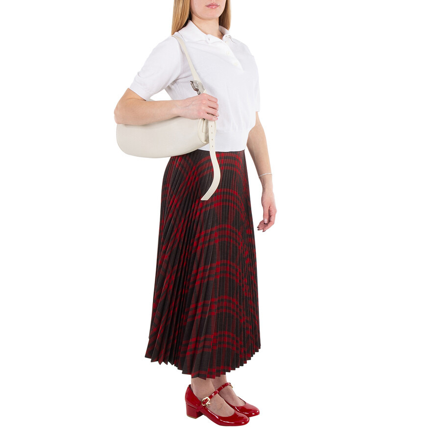 Burberry Large Leather Horn Bag in Almond - 3