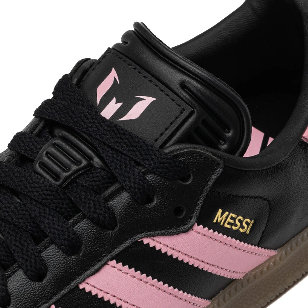 Samba Messi Indoor Soccer Shoes 'Core Black / Gold Metallic / Gum' - 2