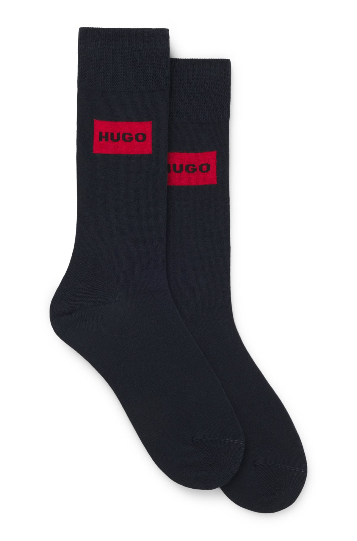 TWO-PACK OF QUARTER-LENGTH SOCKS WITH REVERSE LOGO - 1
