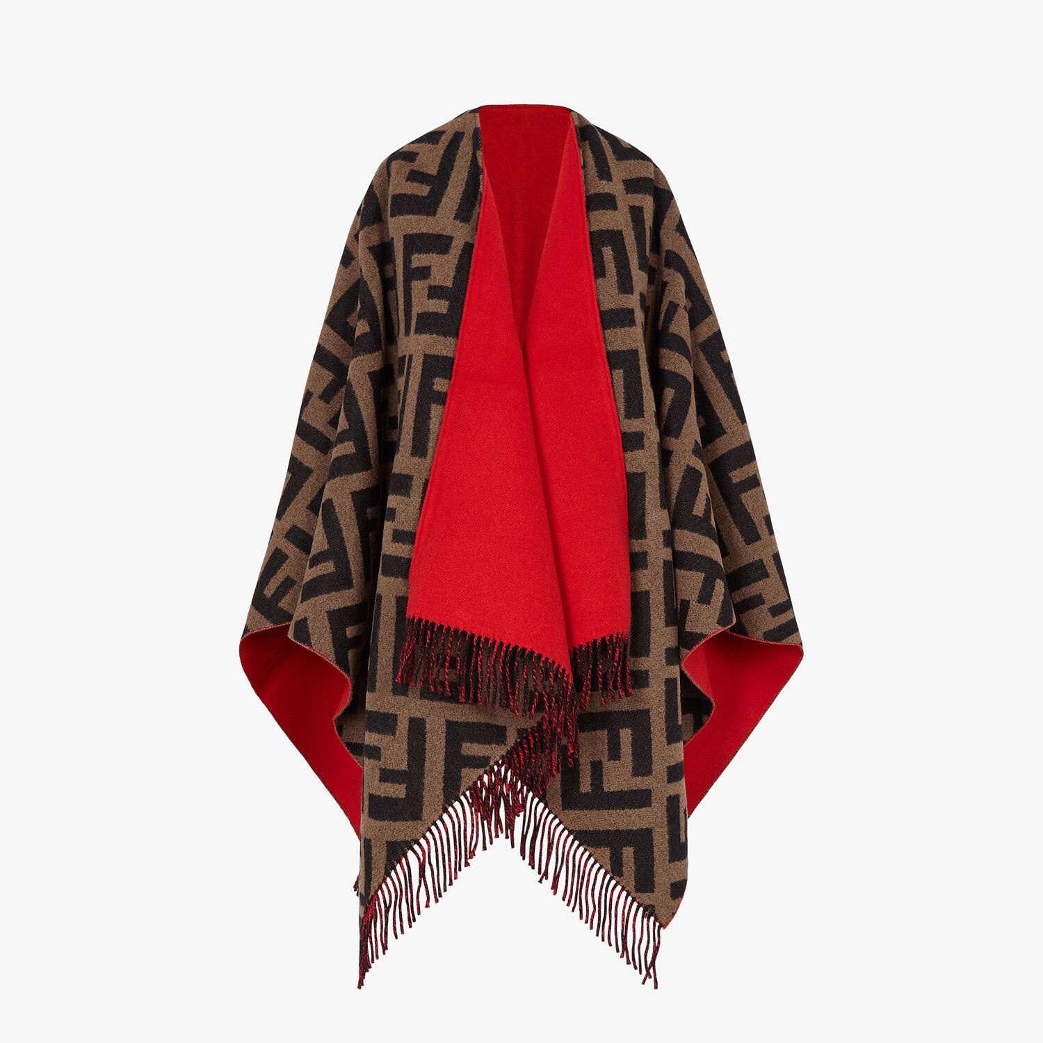 fendi reversible poncho