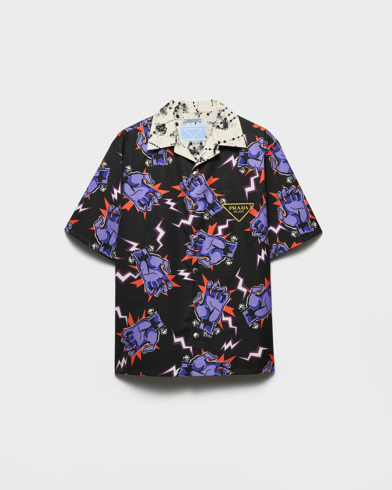 Timecapsule printed cotton shirt 1