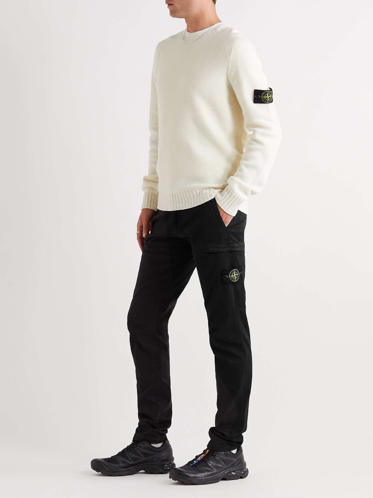 Slim-Fit Tapered Logo-Appliquéd Cotton-Jersey Cargo Sweatpants - 2