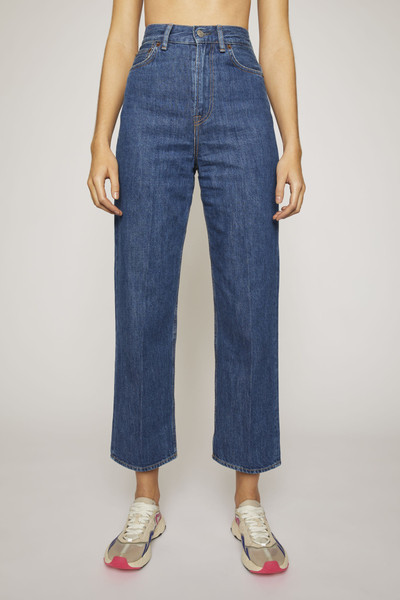 Acne Studios Relaxed tapered jeans dark blue outlook