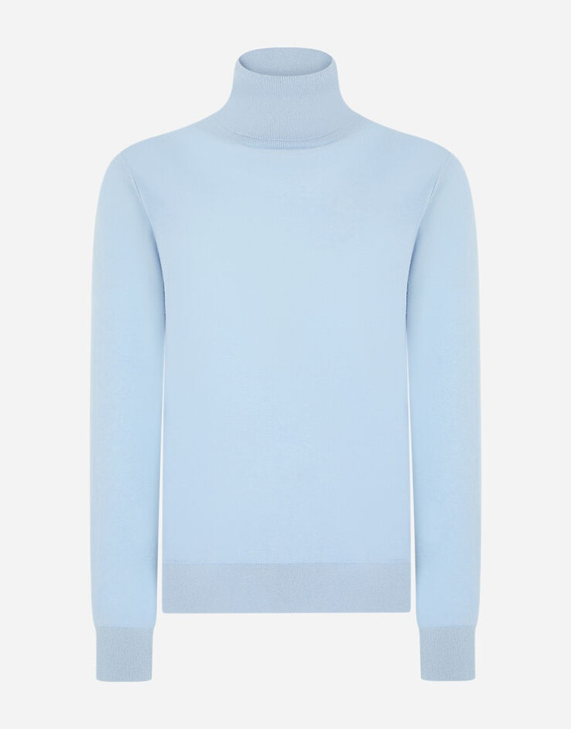 Cashmere and silk turtle-neck sweater 1