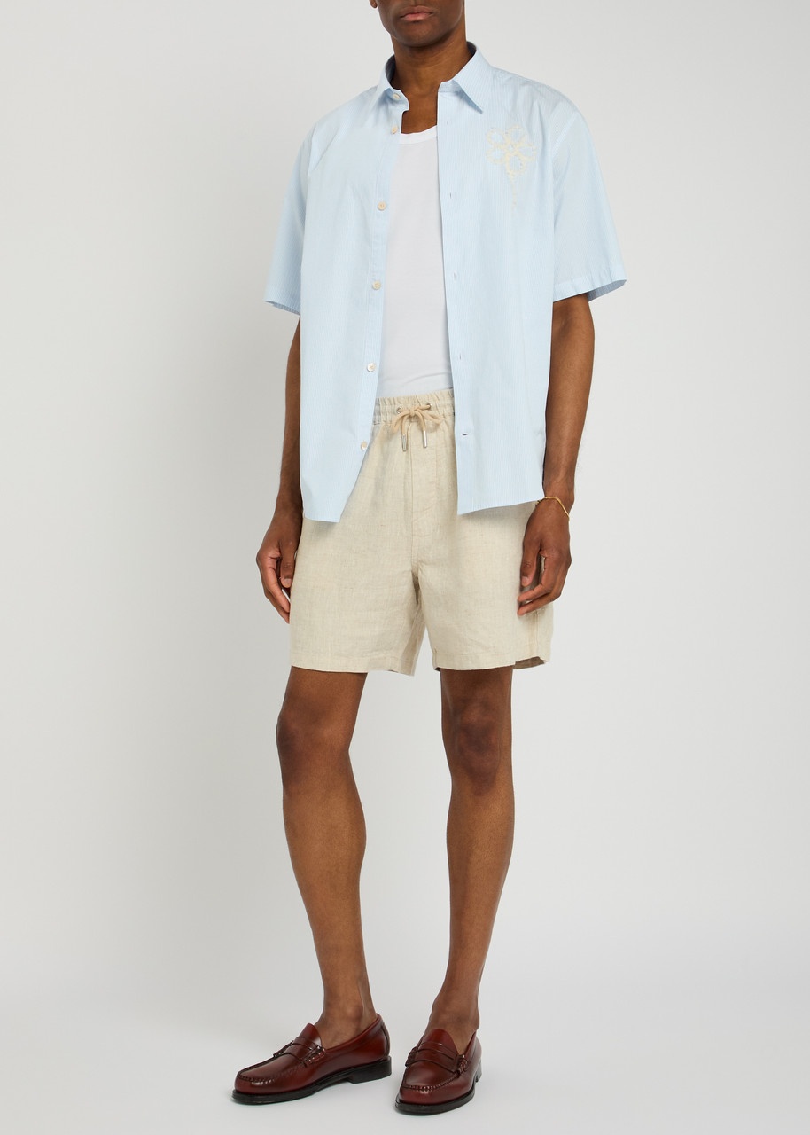 NN07 Freddy Floral-appliquéd Cotton Shirt - 4