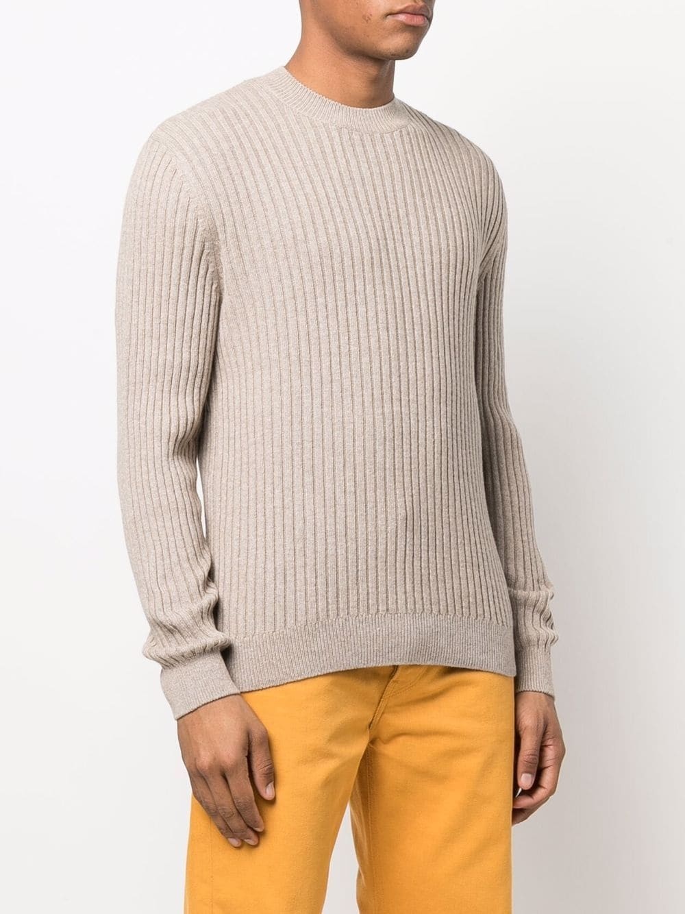 ribbed-knit ribbed-trim jumper - 3