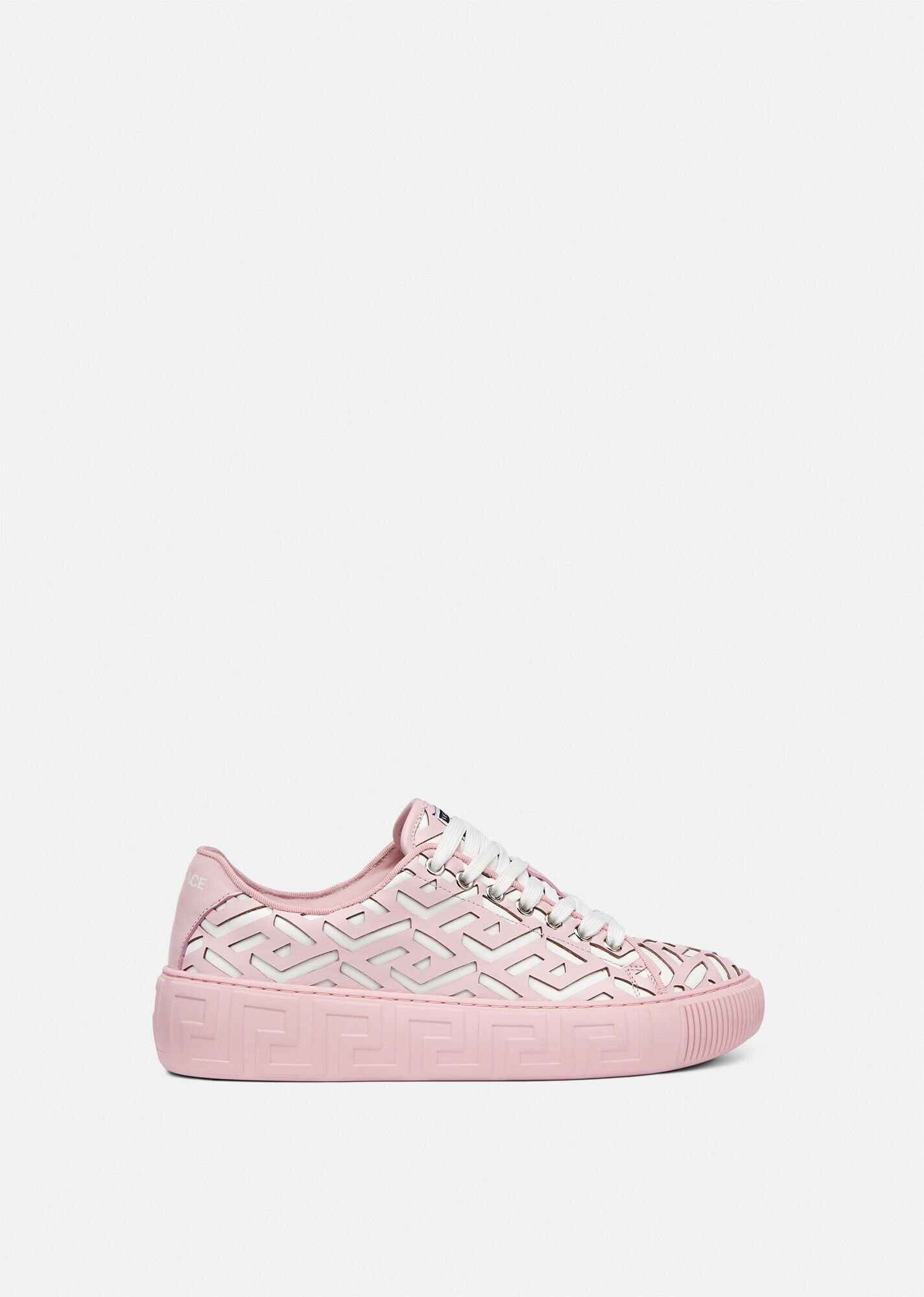 Greca Laser Cut Sneakers - 1