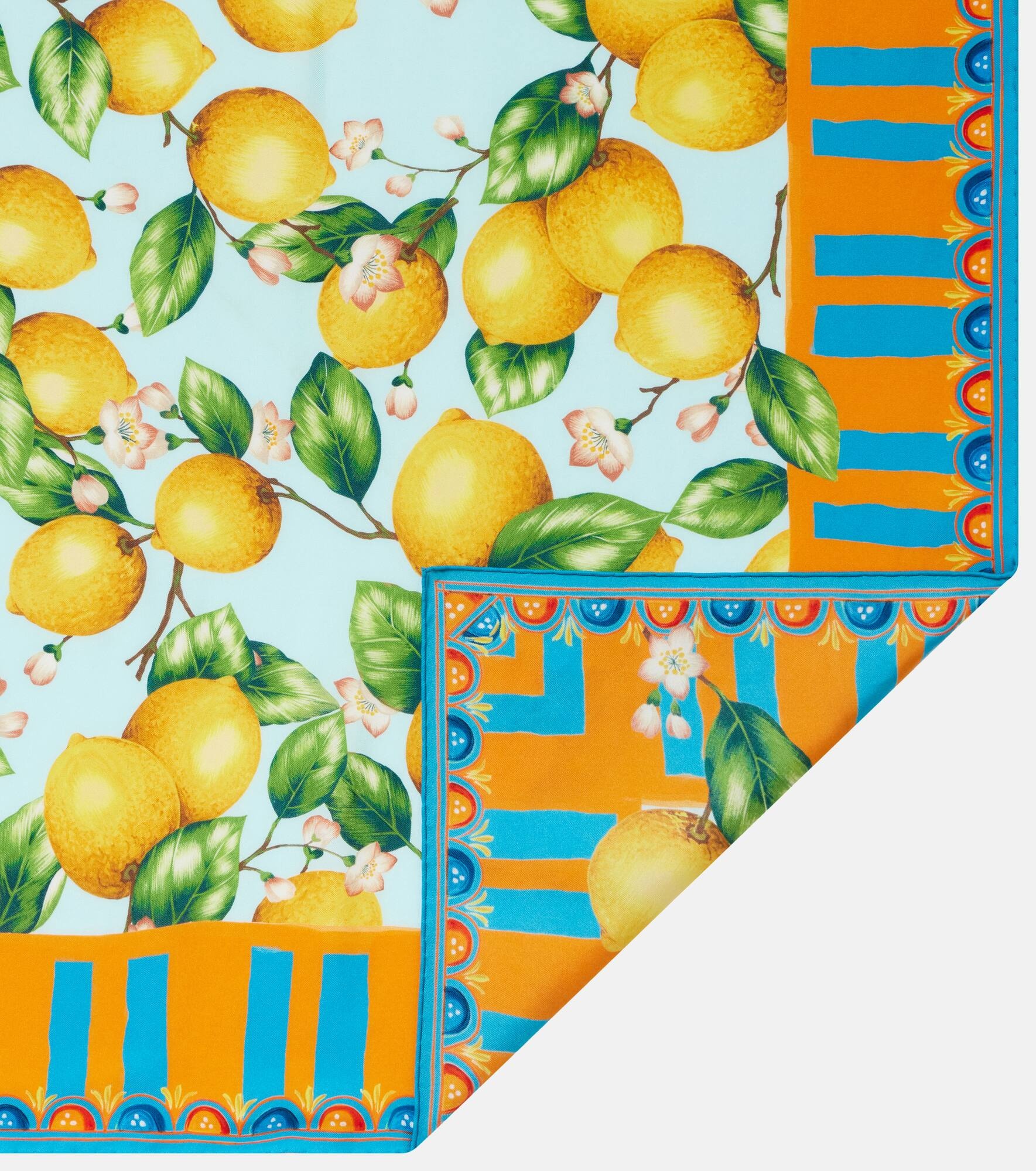 Printed silk twill scarf - 5