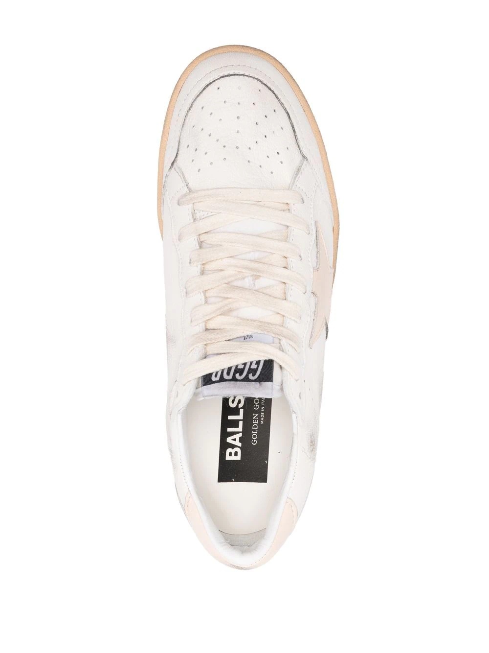 White Ball Star Low-Top Sneakers - 4