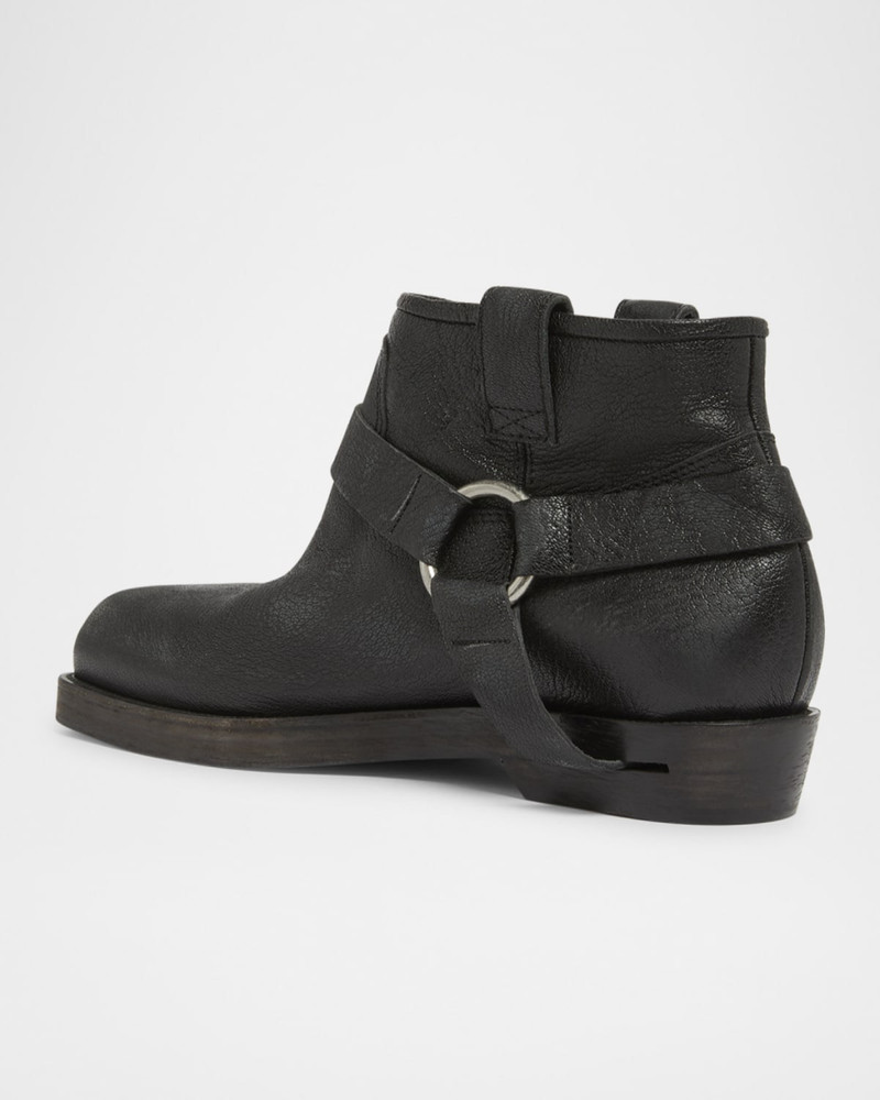 Balmain Men's Biker Calfskin Ankle Boots outlook