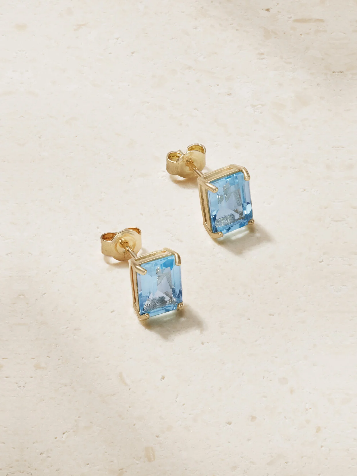 14-karat Gold Topaz Earrings - 1