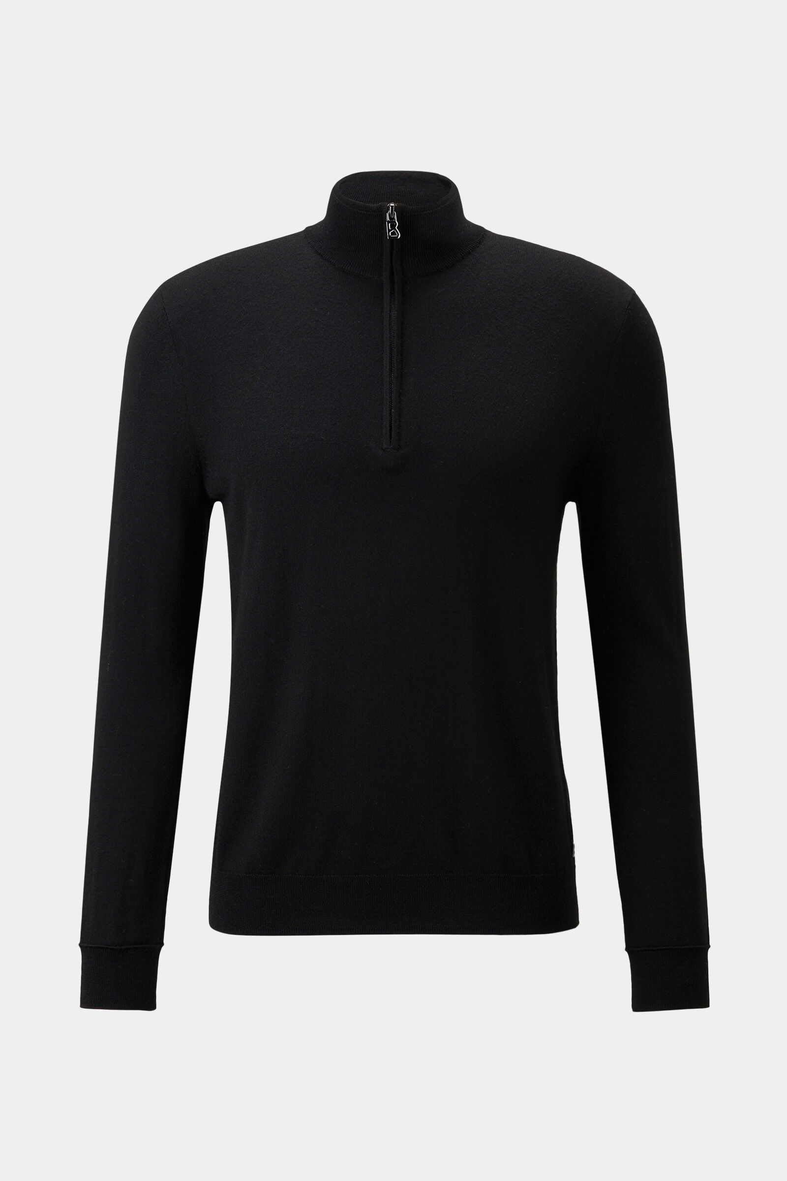 Ouri Half-zippered sweater in Black - 1