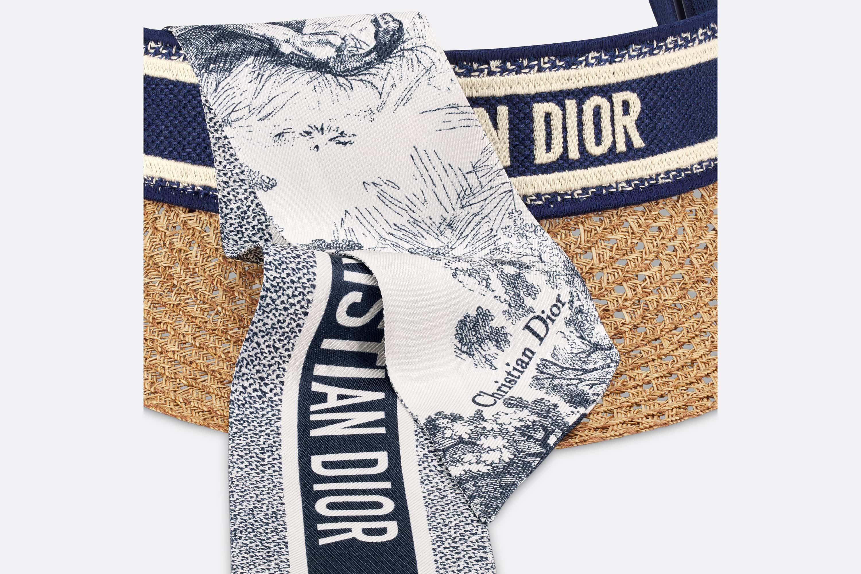【日本未入荷☆】Dior D-Ocean ミッツァ バイザー DIOR | D-Ocean ミッツァ バイザー ストロー & リボン