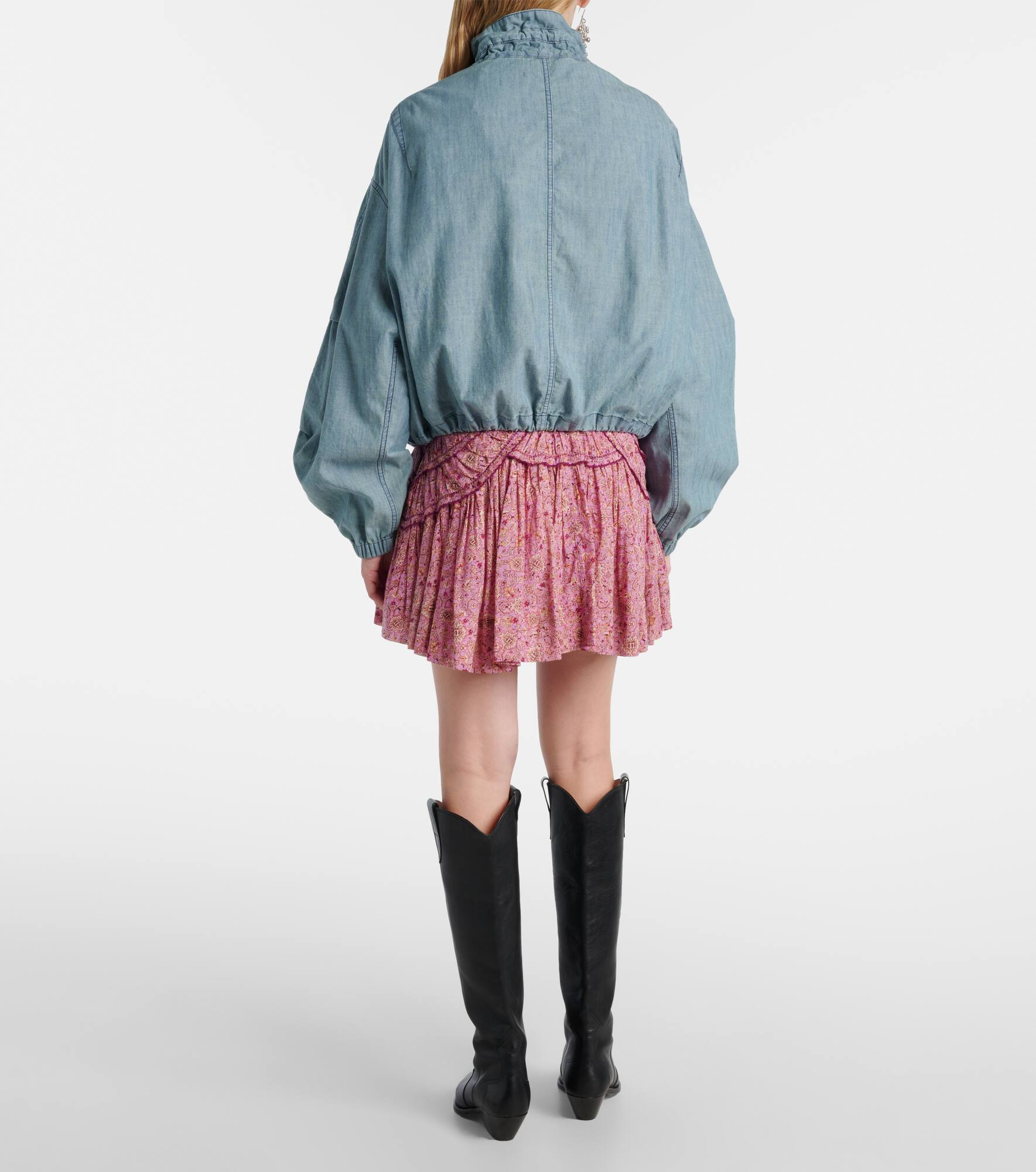 Plume chambray bomber jacket - 3