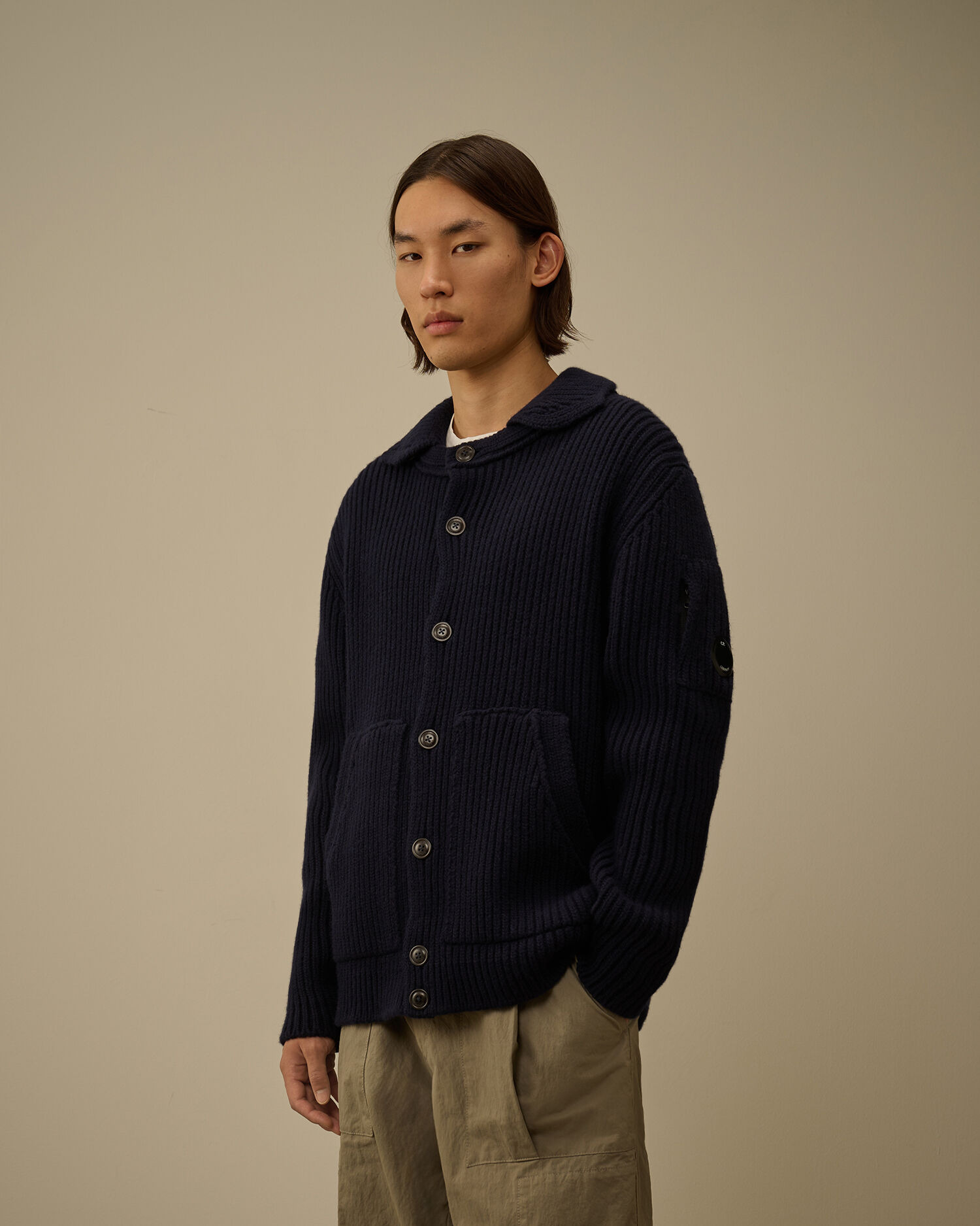 Lambswool GRS Button Cardigan - 3