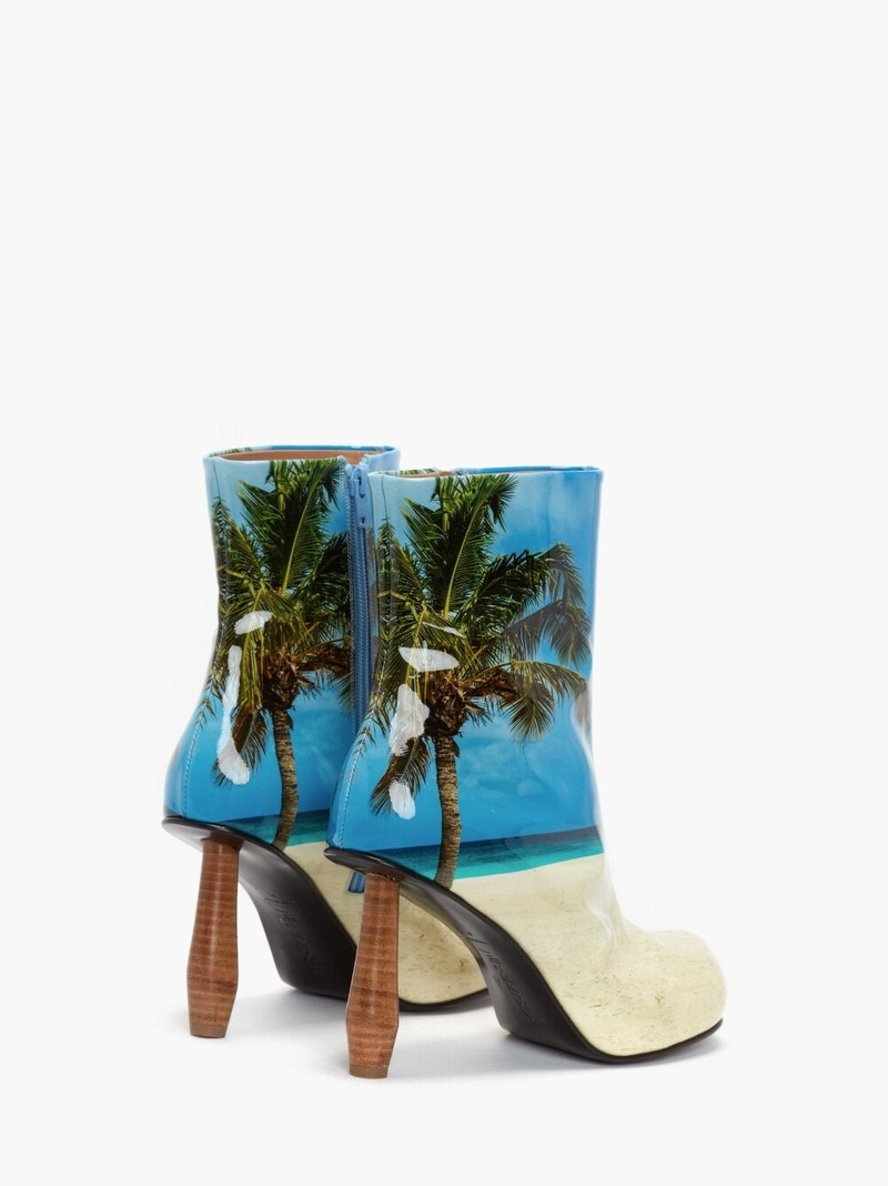 PATENT LEATHER HEEL ANKLE BOOTS 3