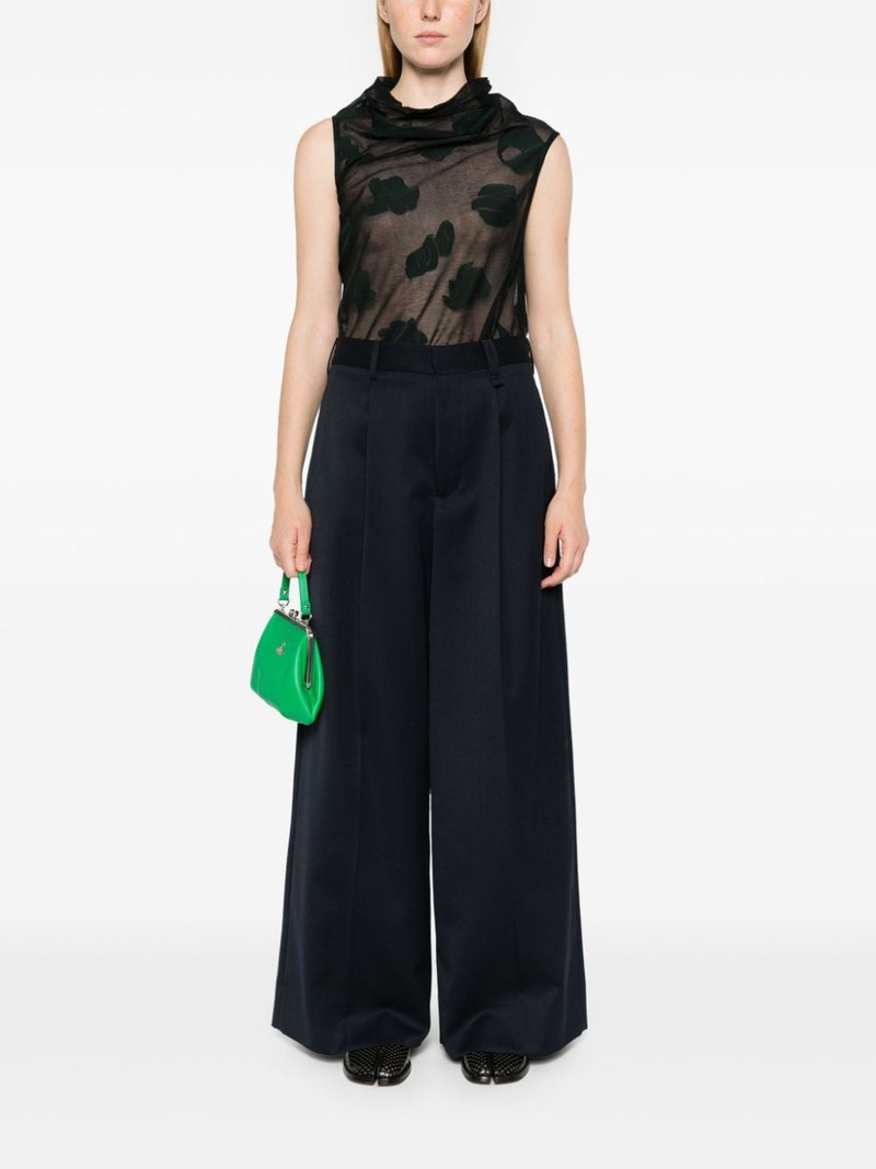 Simone Rocha pleated wide-leg trousers outlook