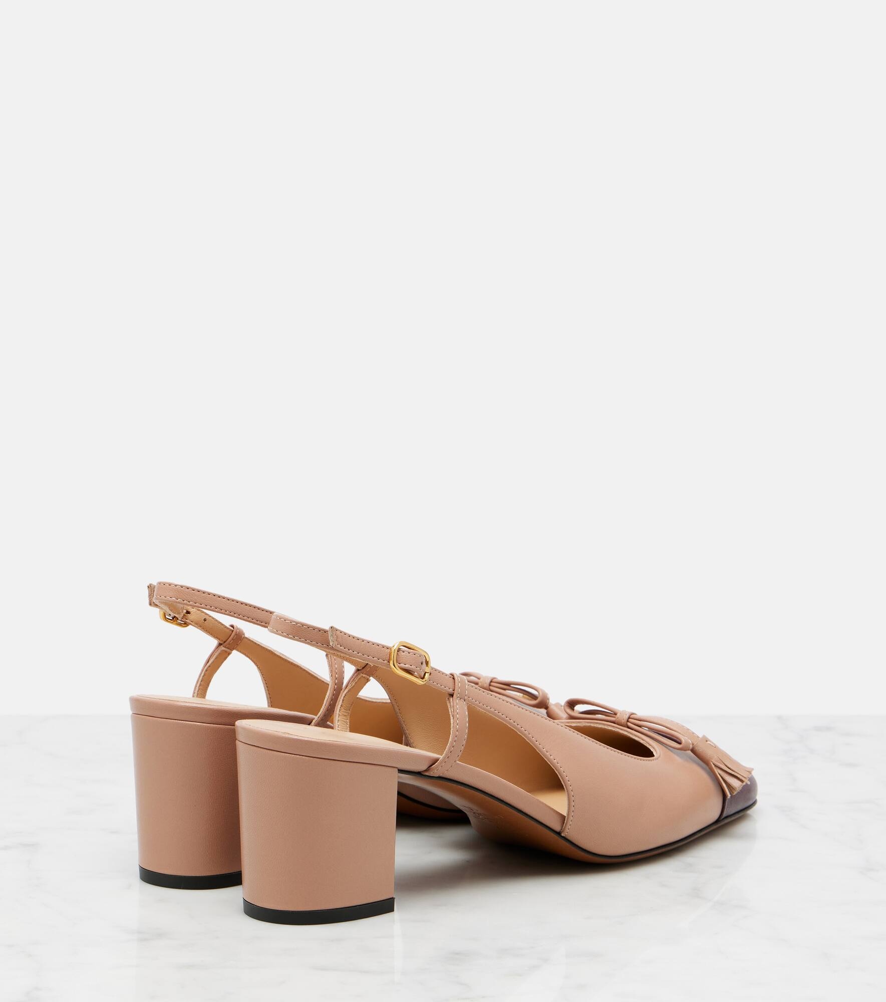 Valet Du Roi 60 leather slingback pumps - 2
