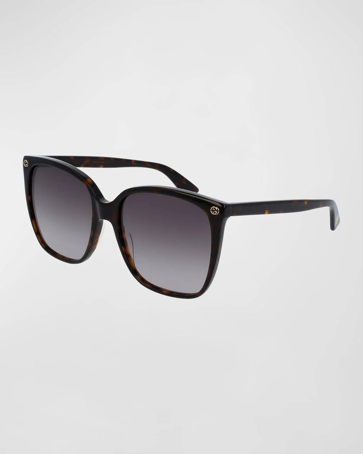 Square Acetate Sunglasses w/ Interlocking G Detail - 1
