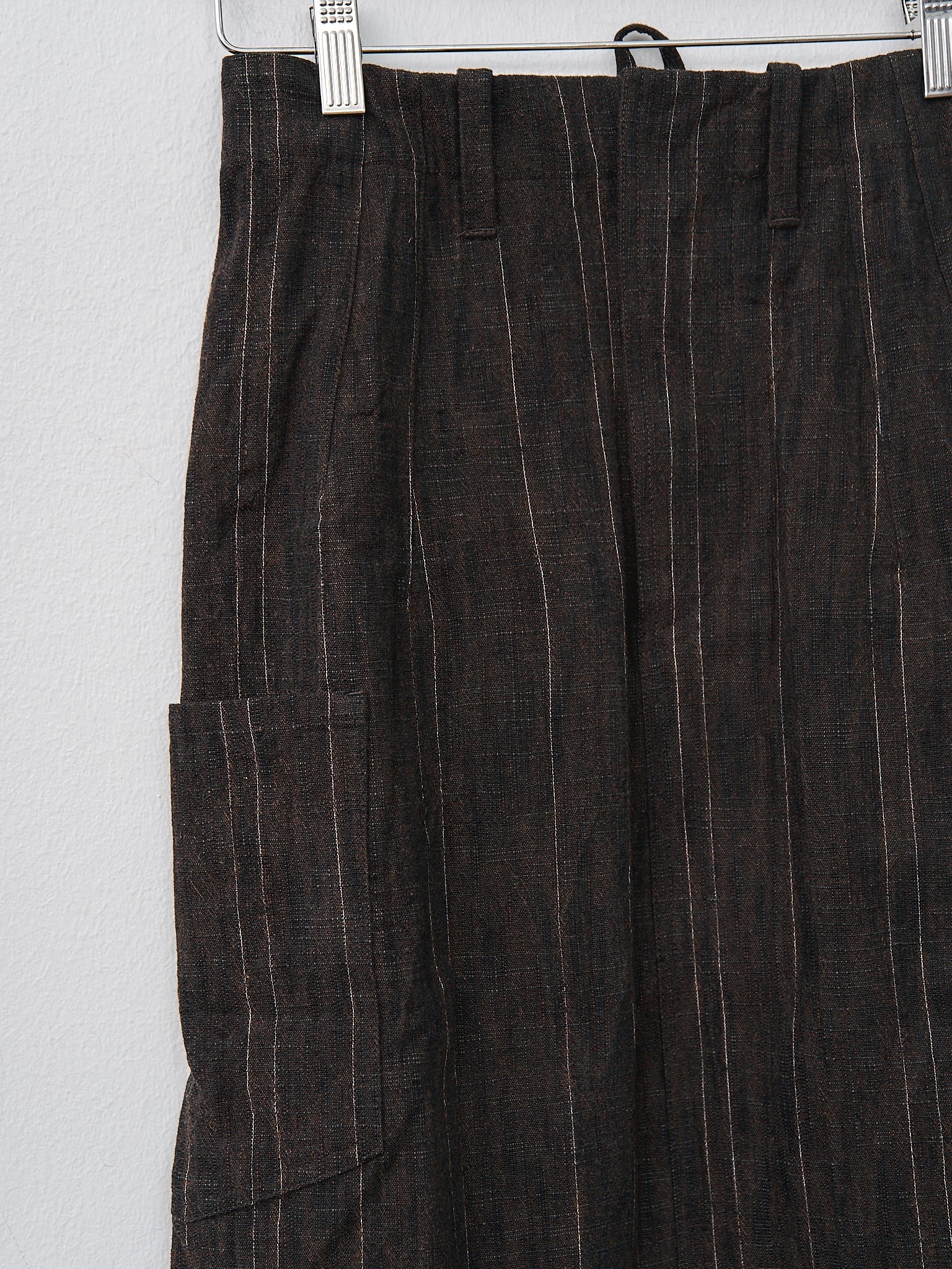 The Scout Skirt - Crumpled Stripe Walnut - 6