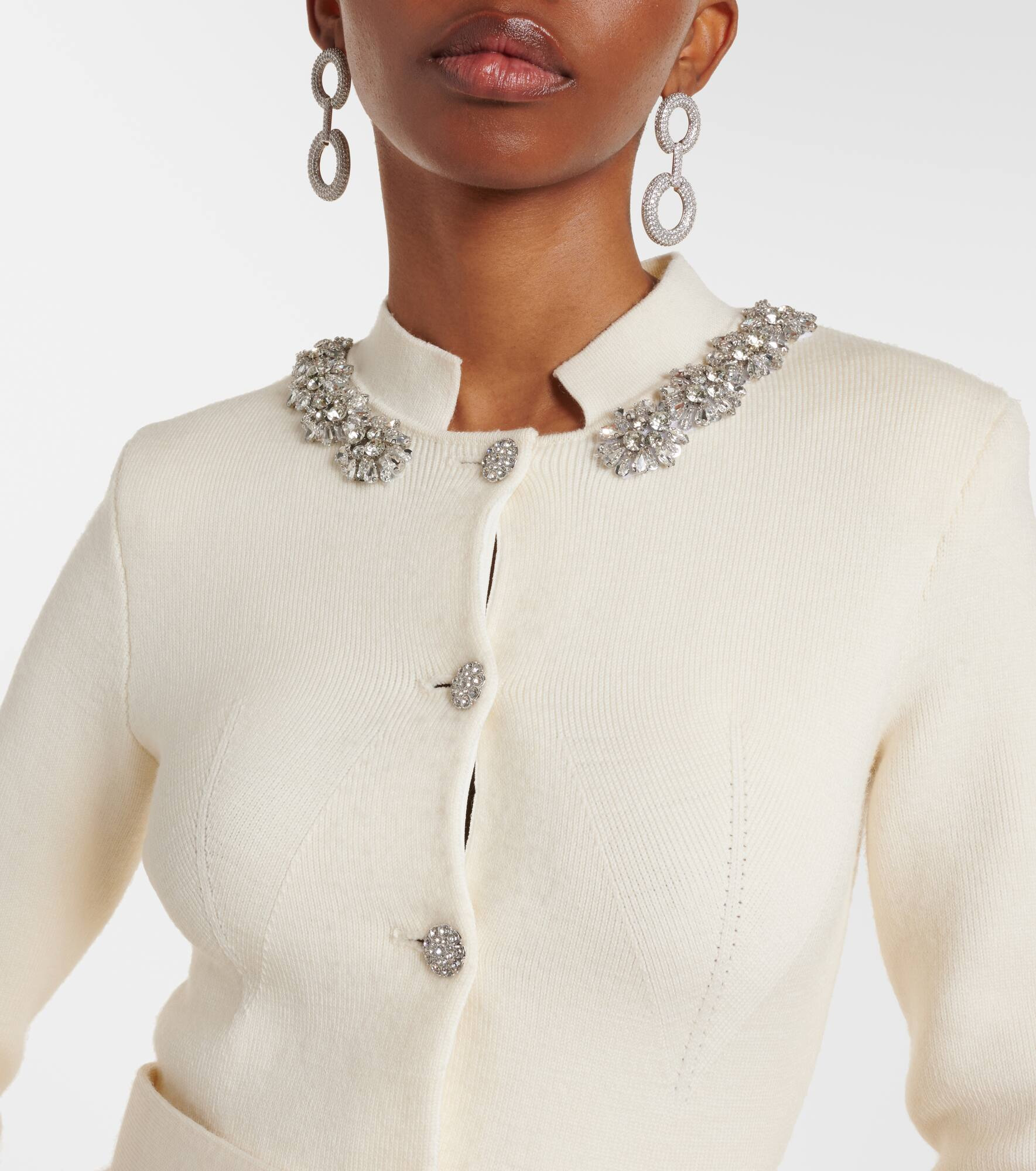 Embellished knitted midi dress - 4