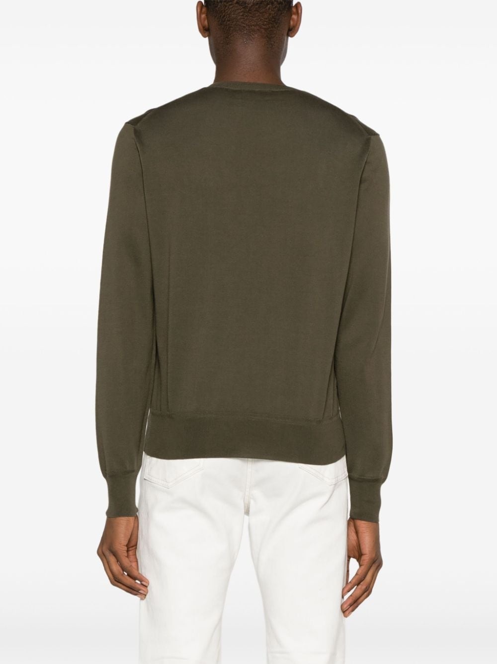 crew-neck cotton jumper - 4