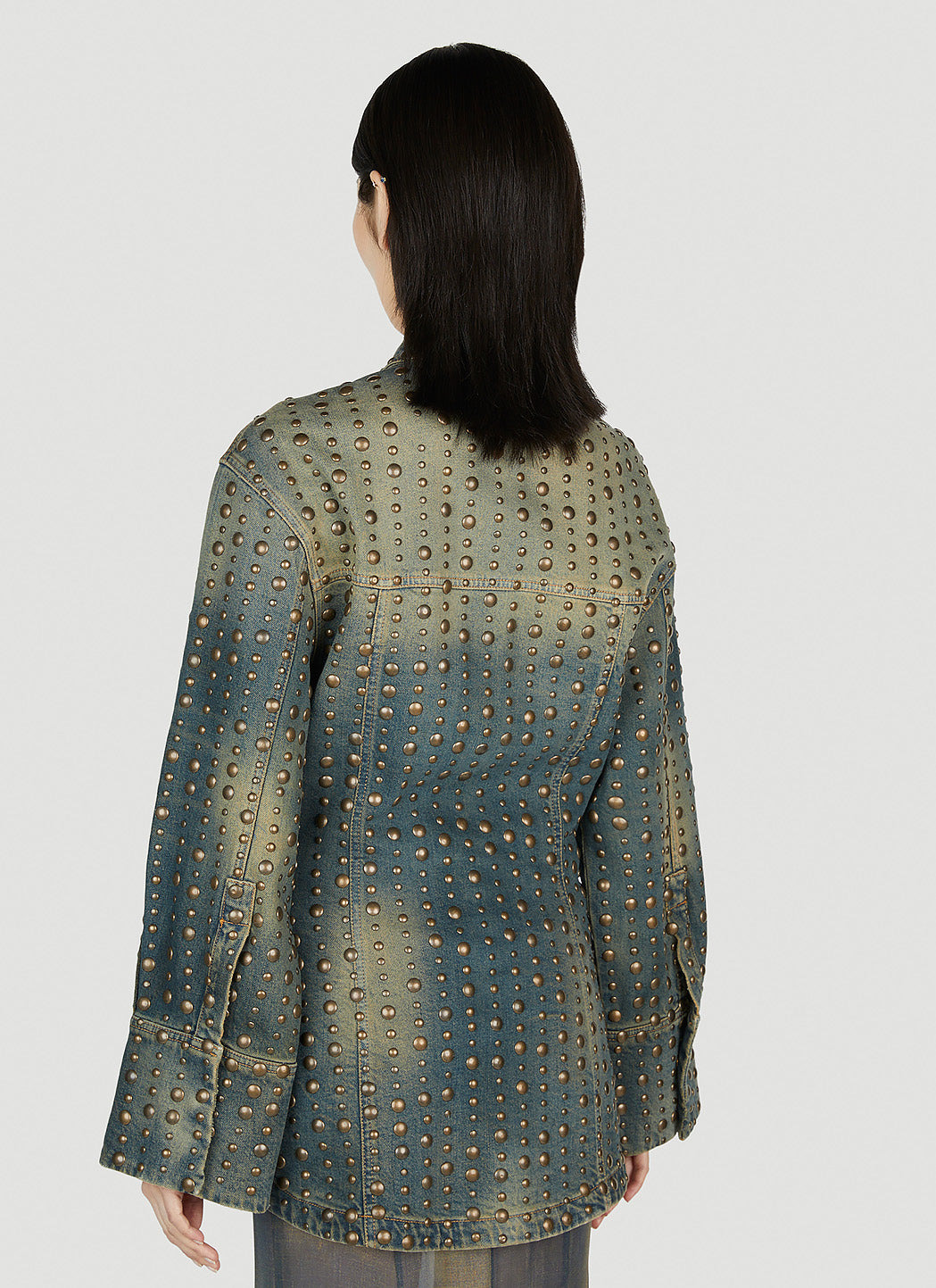 Blumarine Women Studded Denim Jacket - 4