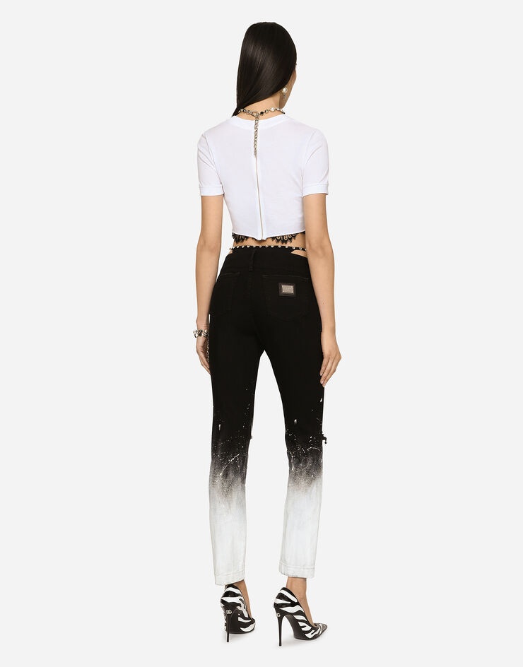 Tie-dye denim jeans - 2