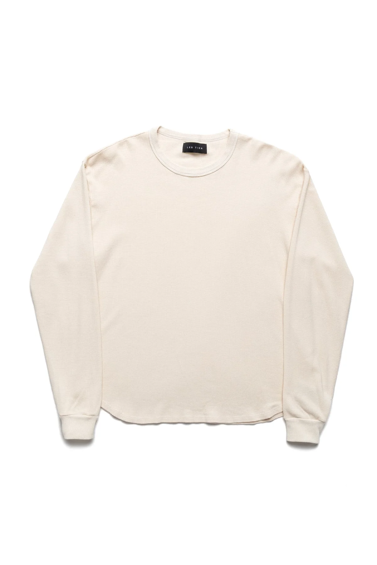 Thermal Baseball Hem Tee - Ivory - 1