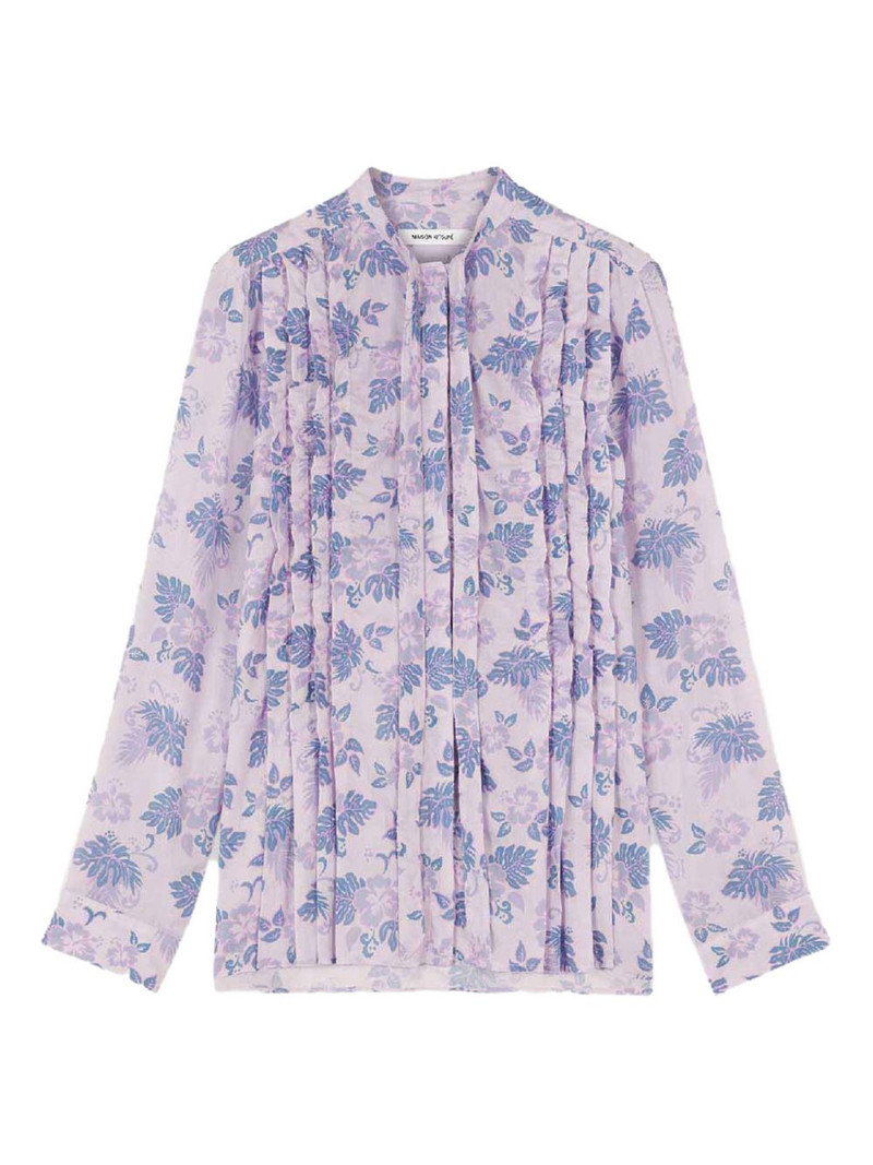 floral pussy-bow top 1