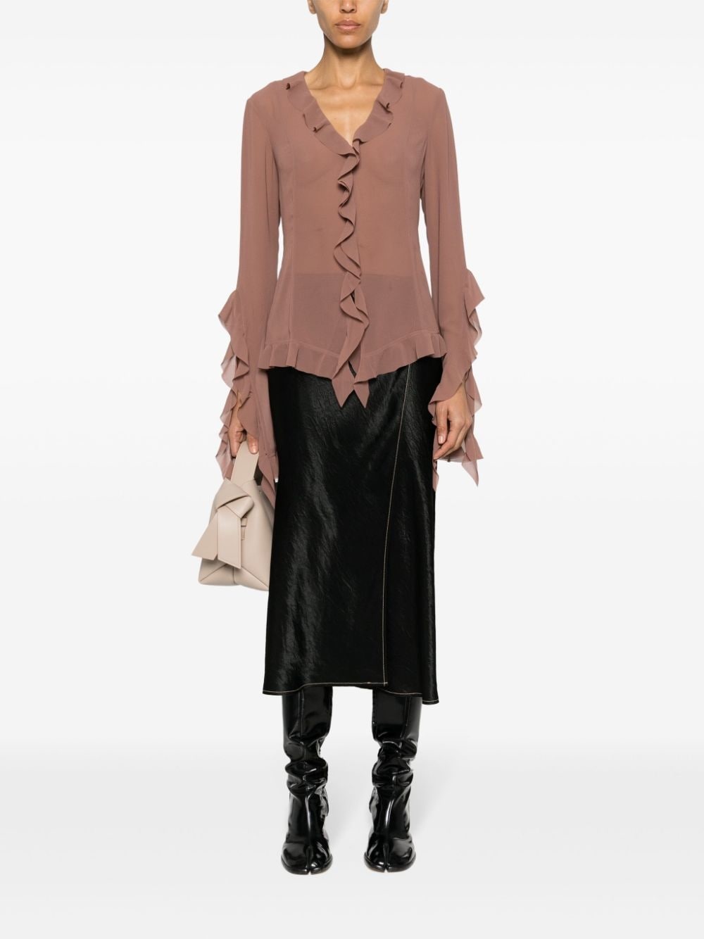 wrap midi skirt - 2