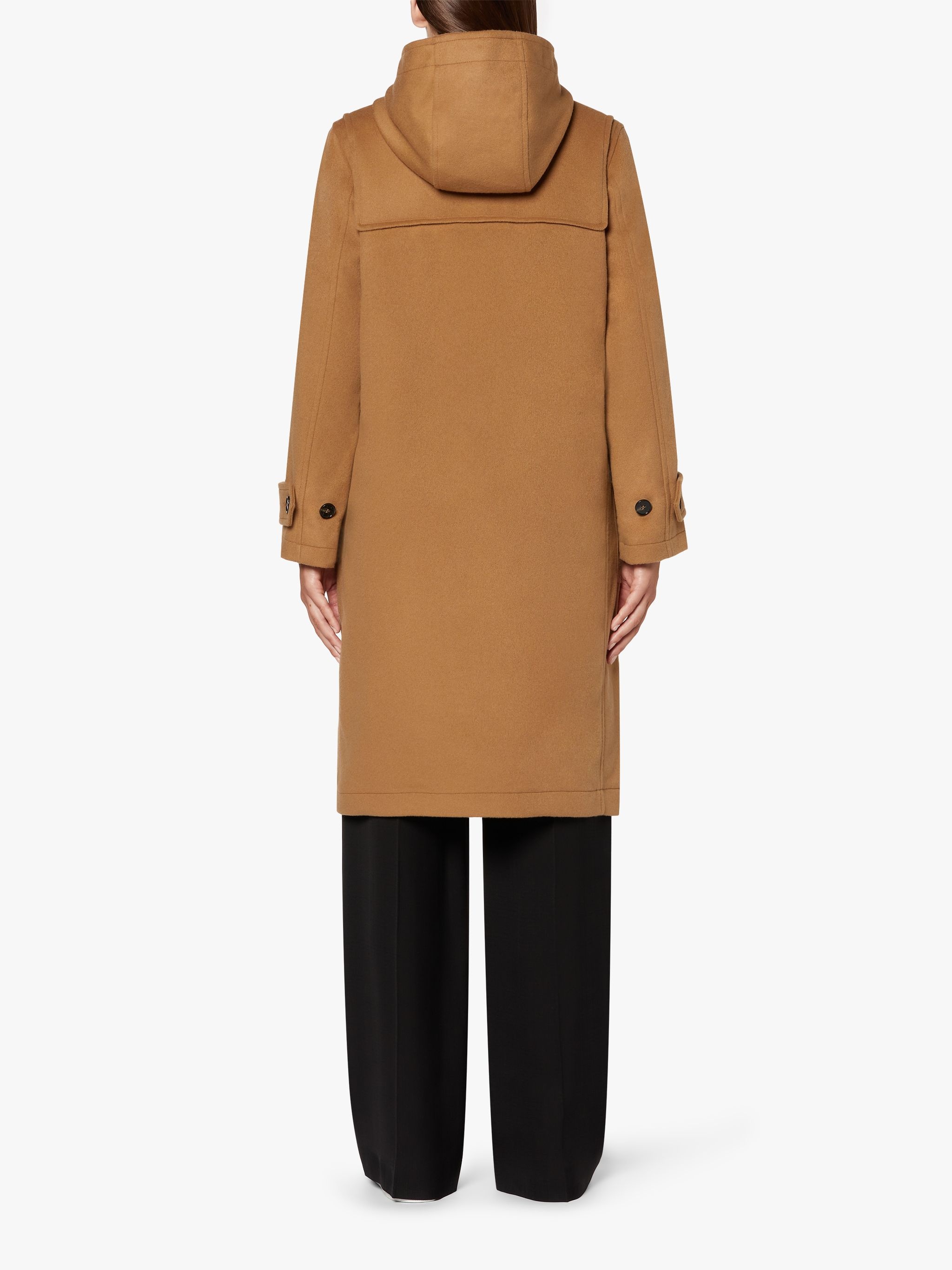 INVERALLAN BEIGE WOOL & CASHMERE DUFFLE COAT | LM-1090BS - 4
