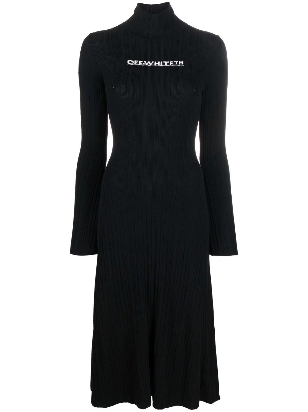 intarsia-logo dress - 1