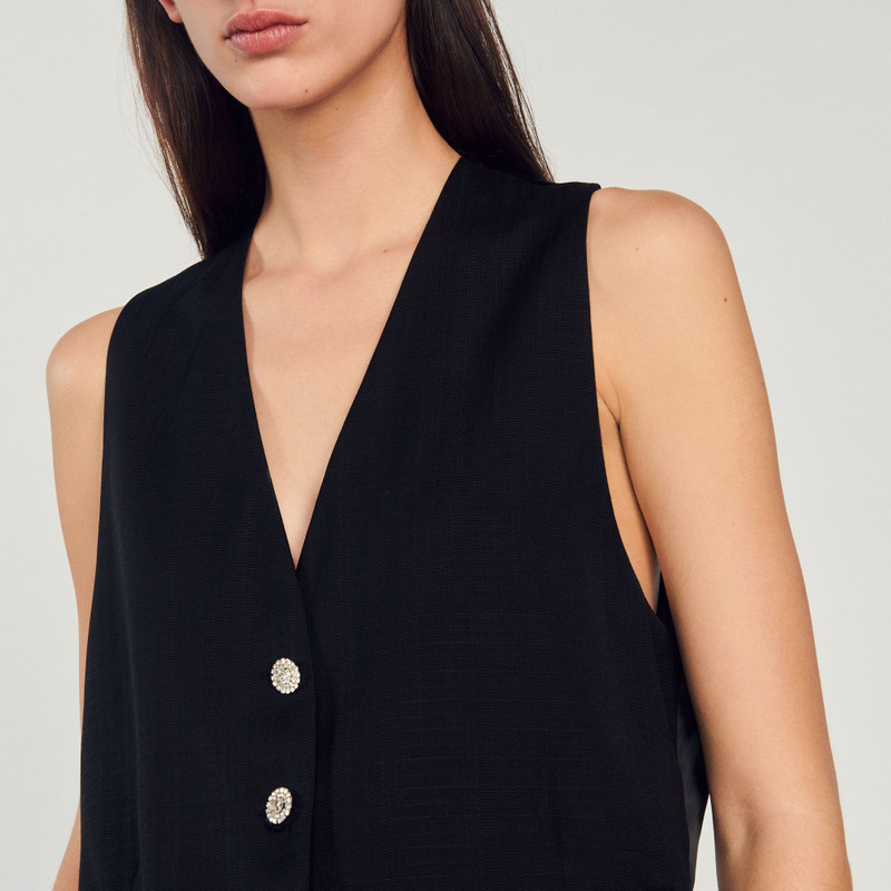 Masculine rhinestone waistcoat 4